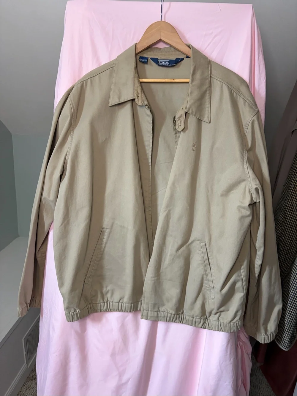 Vintage Polo by Ralph Lauren Men’s Khaki Harrington Jacket size XL